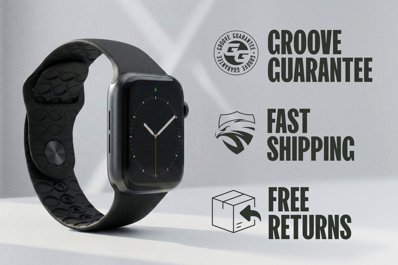 Apple Watch Band Solid Black